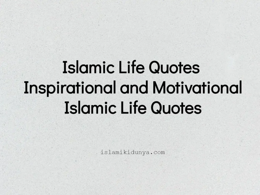 Islamic Quotes For Positivity And Motivation