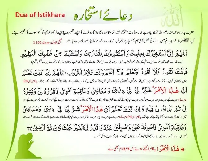 istikhara ki dua